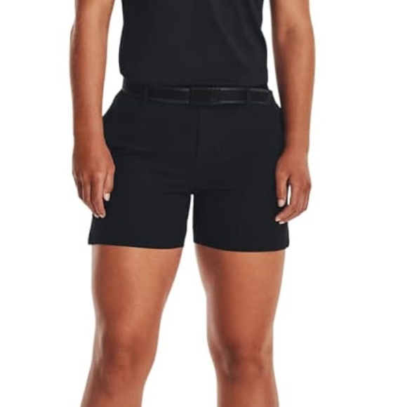 Under Armour Women's Links Shorty Shorts Black - 3.5” - Picture 3 of 9